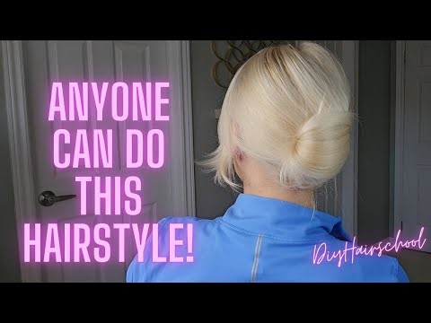 Easy French Roll Hairstyle for Beginners | Simple Updo for Thin Fine Hair