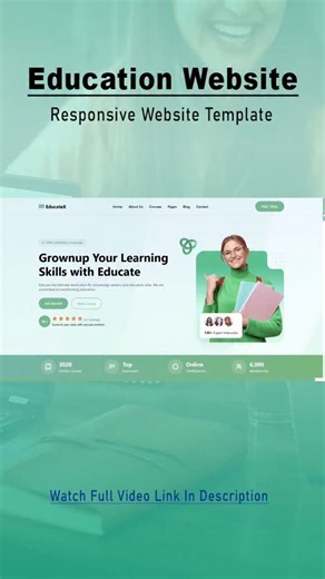 M-softtech on Instagram: "how to make a complete responsive online education / university / college website design using html css and vanilla javascript step by step. create a complete responsive online education / online learning / e-learning / college / university / school website design using html css and vanilla javascript tutorial for beginner. Download Source Code https://buymeacoffee.com/manojadhikari123456789/e/497024 https://www.patreon.com/posts/create-education-147802924?utm_medium=cl