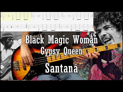 Santana - Black Magic Woman (Bass Cover w/Tab & Backing Track)