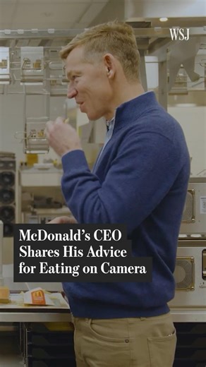 McDonald's CEO Shares His Advice for Eating on Camera