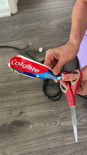 Creative Cable Organizer Using a Toothpaste Box