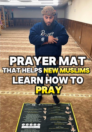 Help New Muslims Learn How to Pray with Special Prayer Mats