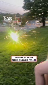 That was a close call 💀💥 #fireworks #fail #scary #funny | LADbible Australia