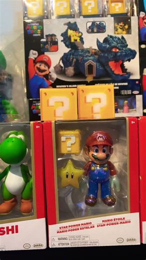 Super Mario Jakks Gold,Yoshi,Star Power Mario,Bowser Jr
