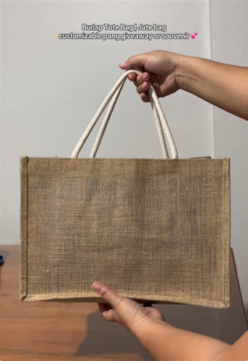 Customizable Burlap & Jute Tote Bags