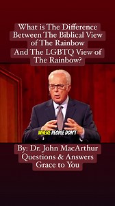 65 reactions · 35 shares | What is The Difference Between The Biblical View of The Rainbow, And The LGBTQ View of the Rainbow? By: Dr. John MacArthur Questions & Answers Grace to You #gospel #grace #christianity #salvation #reformedtheology #erwindavidchannel #fbviralvideo #everyone #followers #highlights Everyone | ErwinDavid Channel | Facebook
