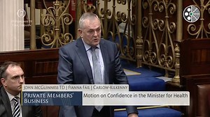 Dáil Éireann debate - 20 Feb 2019 Deputy John McGuinness TD - Private Members’ Business - 20.02.2019 Motion re Confidence in the Minister for Health | VideoParliament Ireland
