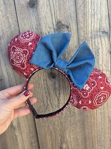 Western Bandana Mouse Ears - Etsy