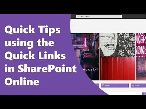 Quick Tips with Quick Links in #Office365 #SharePoint Online