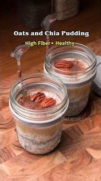 Oats & Chia Pudding (Healthy & High Fiber)
