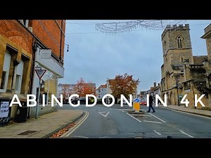 Abingdon in 4K: River Thames Crossing and Town Centre