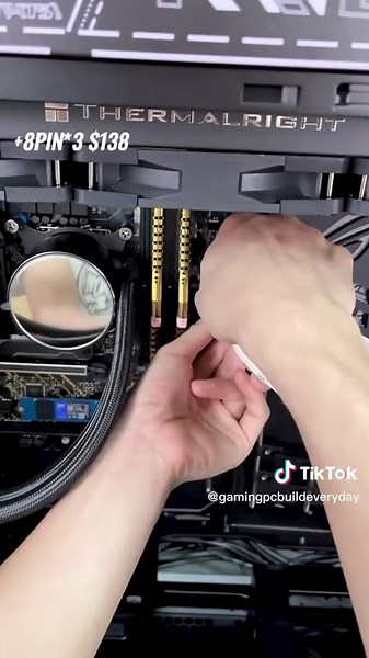 POV Gaming PC Build 12700f RTX3080.Total $2,755#POV #pcbuild #pcbuilds #pcsetup #buildpc #firstperson #gamer #pc #gaming #pcgamer #satisfying #asmr #pcbuilding #techtok #desksetup #computer #gamingpc #rgb #rog