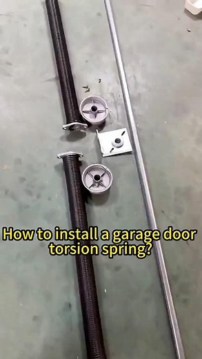 How to install a garage door torsion spring?