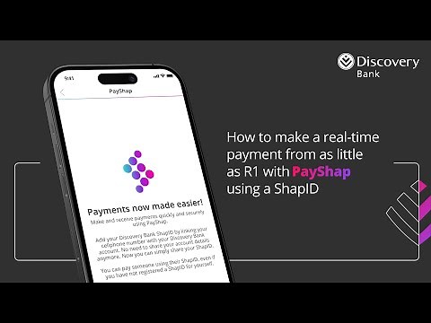 How to use PayShap with Discovery Bank