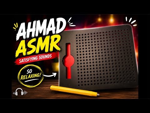 Ahmed ASMR | Magnetic Drawing Pad Drawing