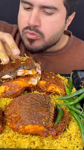 ASMR; Eating Spicy Fish Biryani Mitton Chops Tikka Green Chillies Real Mukbang No Talking #ASMR #SpicyFishBiryani #MuttonChopsTikka #GreenChillies #RealMukbang #NoTalking #EatingShow #IndianFoodMukbang #BiryaniLovers #Foodie #BigBites #ASMRMukbang #DesiFood #TikkaLovers part 4 | Rfeating Asmr