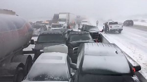 What should you do if you’re caught in a multi-car pileup?