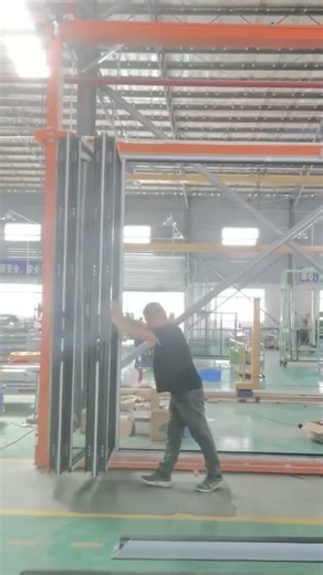 TB80 Folding Door – Factory Debug Test | Smooth Operation & Heavy-Duty Build #FoldingDoor
