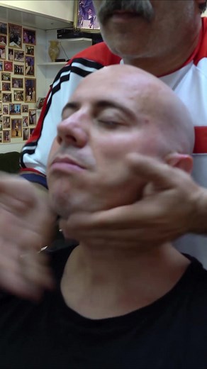 Relaxing Turkish Barber ASMR Female Massage - Munur Barber