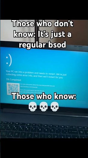 bsod smiley face #scary #windows #windows10 #bsod
