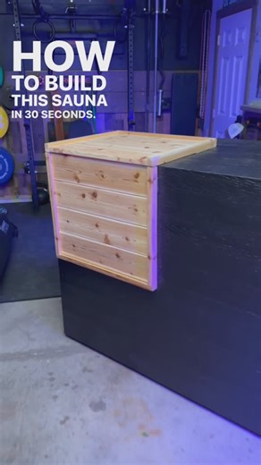 Joe | DIY Cold Plunge on Instagram: "How to build this sauna in 30 seconds! Getting close to launch, comment HEAT below for the latest updates 👍 You can check out things like... • Cost • Dimensions • Additional Images • Heat Source • FAQ & more! #diy #sauna #diysauna"