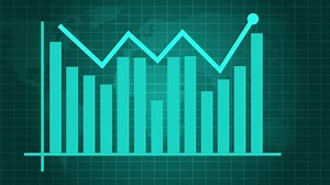 「定型化されたビジネス棒グラフと折れ線グラフ・オーバーレイ、財務成長棒グラフ・アニメーション」の動画素材（ロイヤリティフリー）3844201271 | Shutterstock