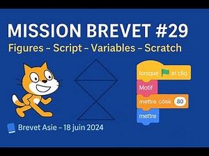 Mission Brevet #29 – Figures répétitives et Scratch : script et variable 🧩