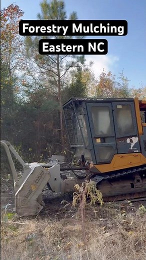 Forestry Mulching with the CMI dedicated unit out in Farmville NC for a future 2.5 acre home site.
