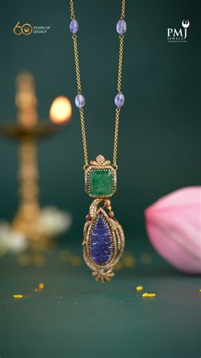 PMJ Jewels on Instagram: "Pendants that blend heritage with elegance — crafted to shine on every occasion. festive pendants • temple jewellery • heritage edit • modern heirloom • sacred glam • statement jewels"