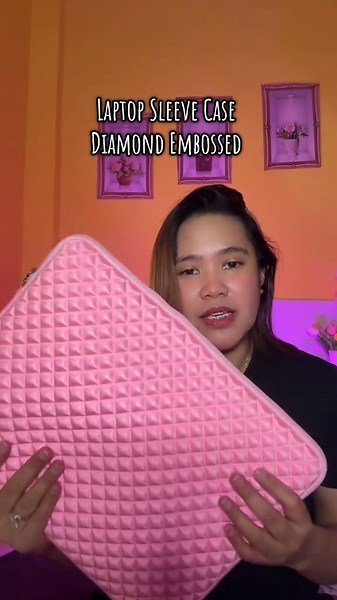 Diamond Embossed Laptop Sleeve Case for 15.6 Inch Laptops