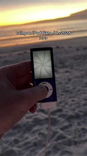 Why does this iPod have a camera 😭 #apple #ipodnano5 #beach #nostalgia #digitalcamera