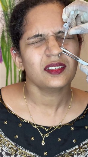 Getting MULTIPLE Piercings! (Nose & ear Piercing Reaction) ✨#nosepiercing #piercingreaction #shorts