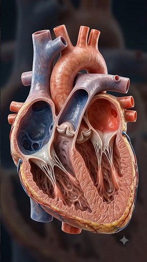 🫀 Human Heart Anatomy Explained | How Your Heart Beats & Pumps Blood Every Second.#youtubeshorts