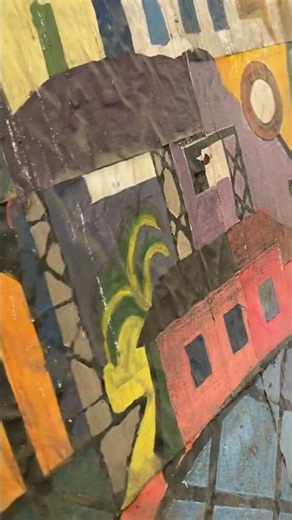 à icônica obra de arte modernista de Tarsila do Amaral ou à técnica real de pintura industrial
