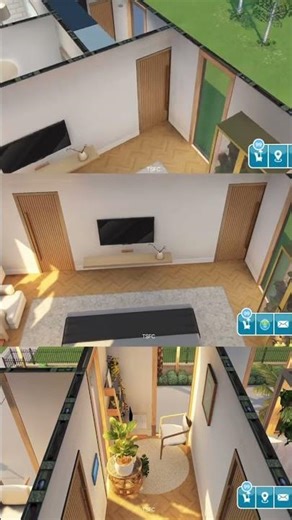 Sims FreePlay House Tour| Modern 3-Unit Townhouse Design with Private Park |Modern Townhouse| 🆕🏡