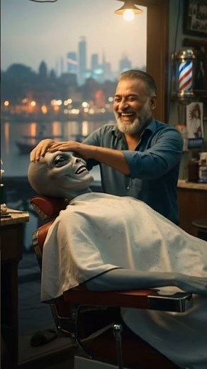 Aliens be getting head massage in India