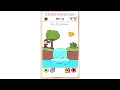 "Find the treasure" Brain Test All-Star Level 51 Quick Guide