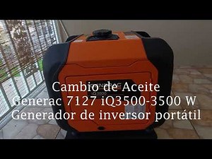Como Cambiar el Aceite Generac iQ3500 3500 W Generador de inversor portátil #generac #inverter