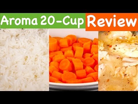 Aroma Housewares 20 Cup Cooked Digital Rice Cooker, Slow Cooker, Food Steamer REVIEW