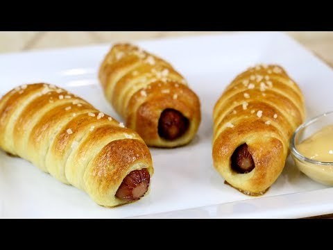 Pretzel Hot Dogs | How to Make Pretzel Hot Dogs from Scratch