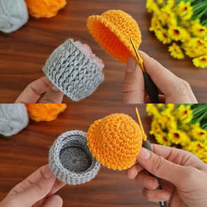 Wow!! Super easy, very useful crochet flower keychain pincushion. 🥰 Sell and give as a gift. | Crochet knitting love