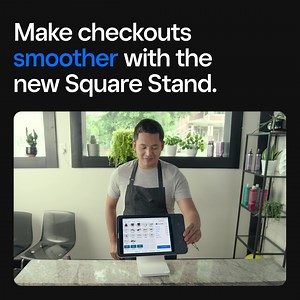 Turn an iPad into a powerful point of sale, and simply swivel to switch to customer-view. Make checkouts smoother with the new Square Stand. | Square
