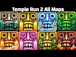 Temple Run 2 Pirate Cove VS Frozen Shadows VS Lost Jungle VS Blazing Sands