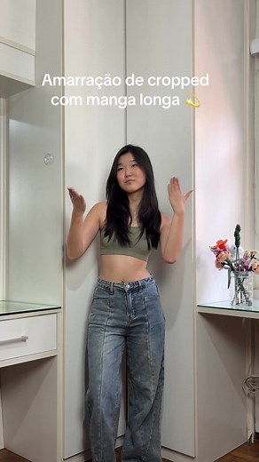 Como Fazer um Cropped Estiloso com Blusa de Manga Longa