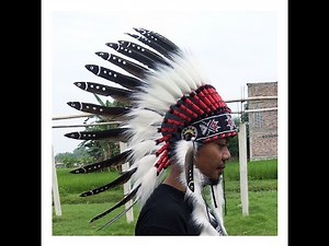 Warbonnet American Indian Headdress Feather Headdress Native Hat Brilliant for Carnival Party