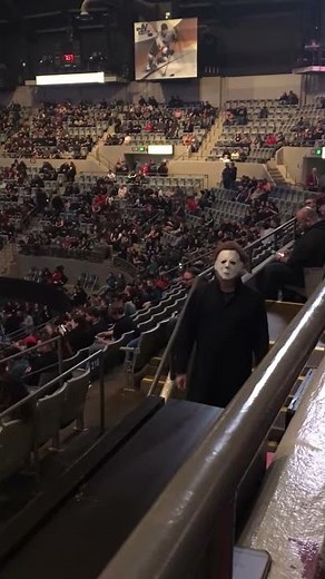 Michael Myers of Decatur spotted at Memorial Coliseum🔪🔪