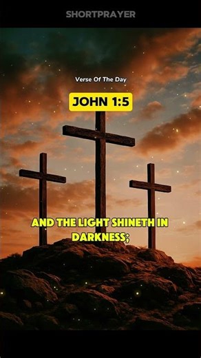 Verse of the day - John 1:5 #christianshort #bibleverse