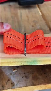 Making the fabric rope hold on the wood #shorts