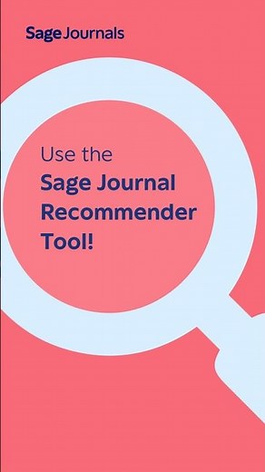 Find the Right Journal for Your Research | Sage Journal Recommender Tool