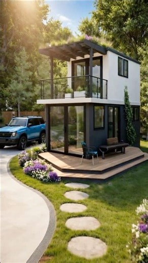 Tiny House Design I Small 1 Bedroom House (3x8 Meters)